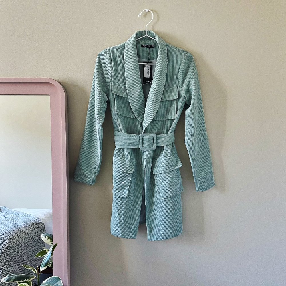 Never Worn! Nasty Gal Belt So Good Corduroy Mini Dress
